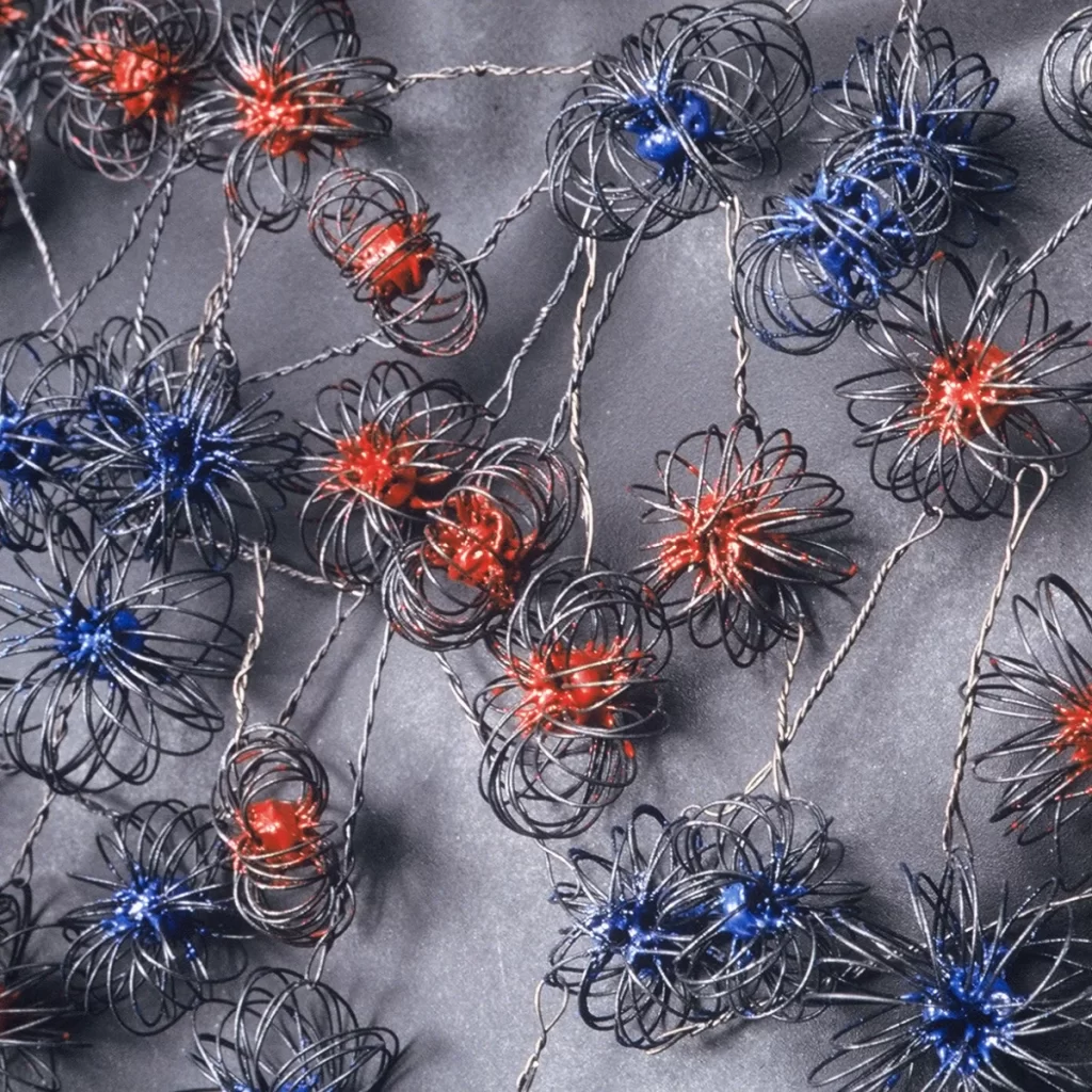 red and blue necklace closeup -1
