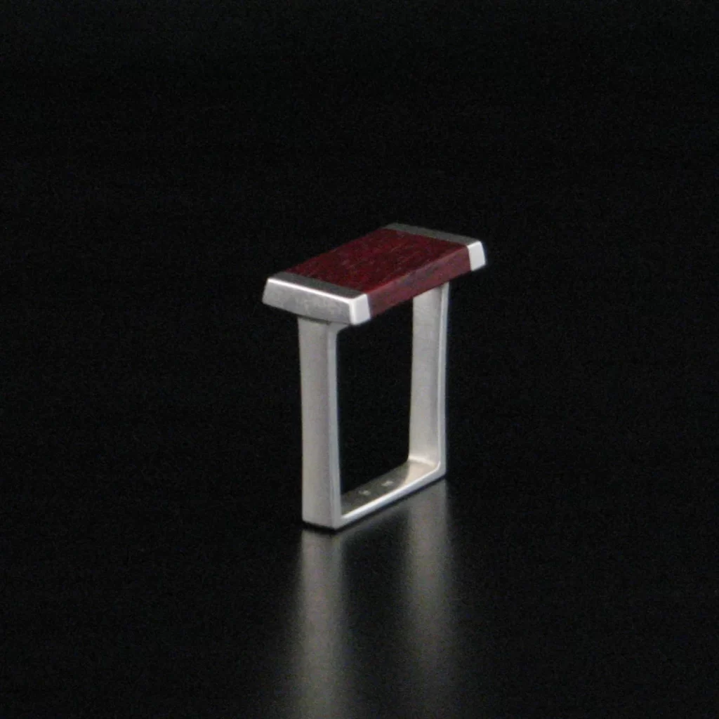 square ring w purple heart trapezoid