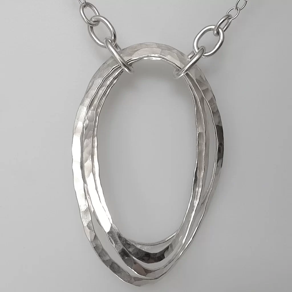 dangly ovals pendant -1 on white
