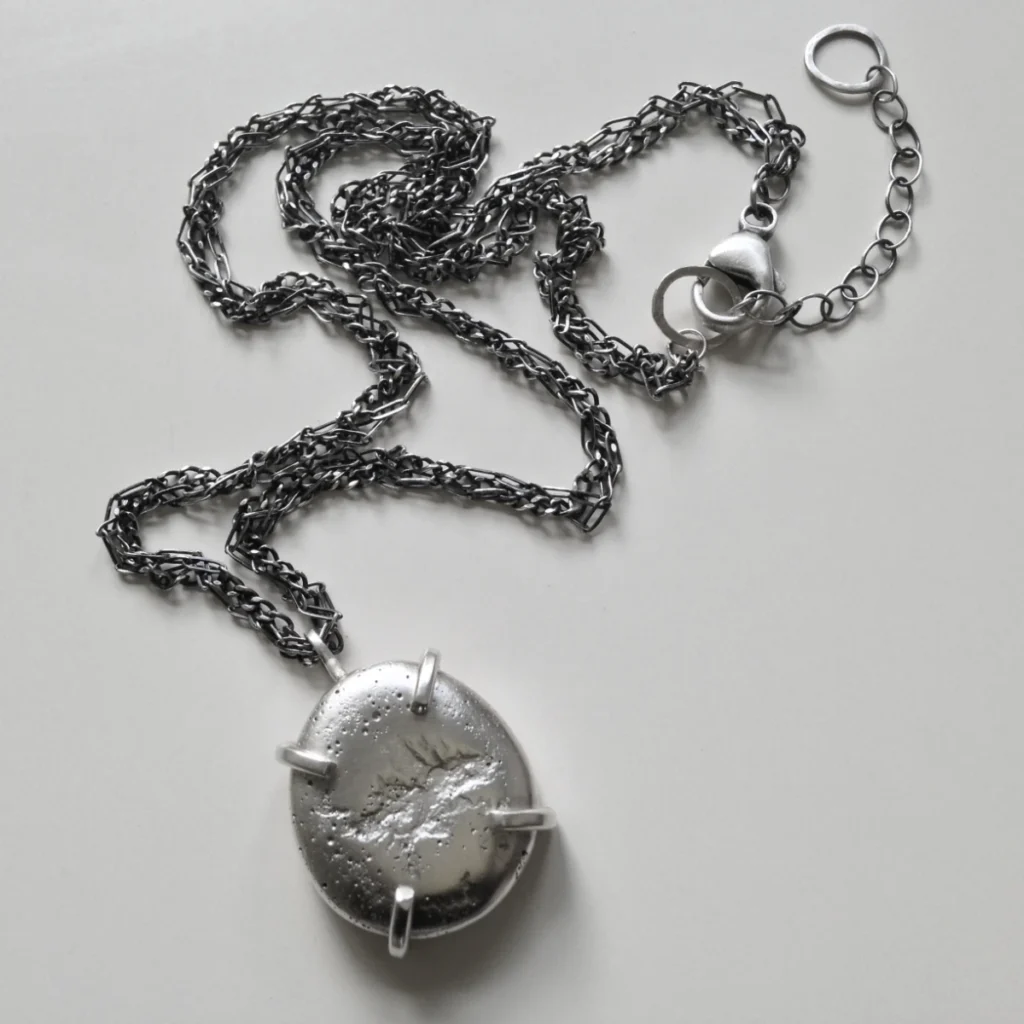 big nugget necklace closeup