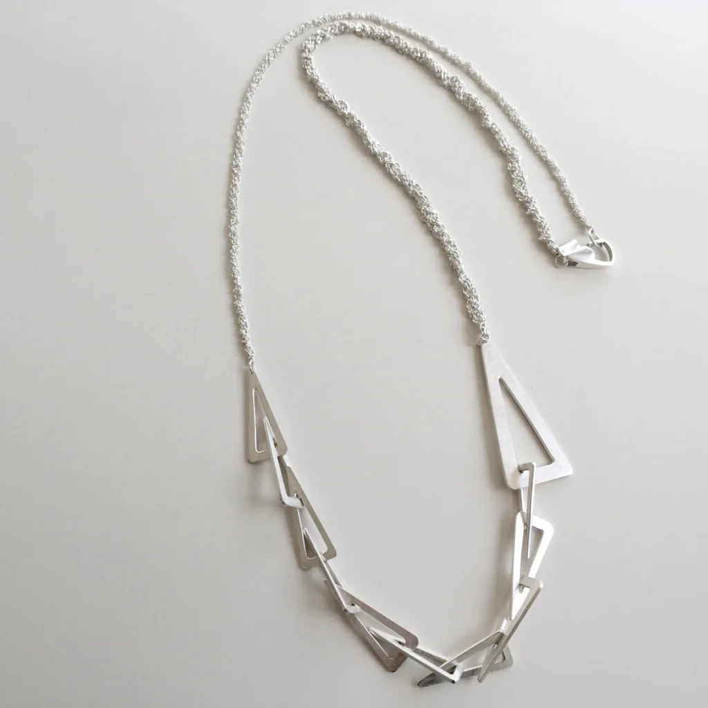 eleven triangles necklace