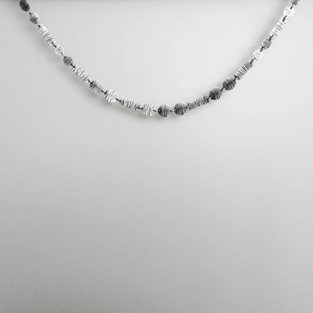 little rectangles and ovals necklace