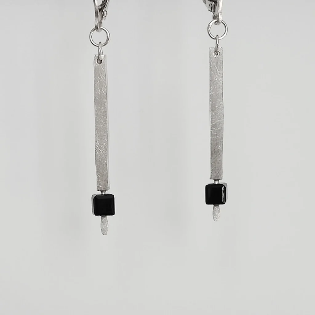 recycled with bling earrings 3