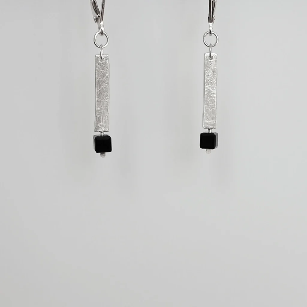 recycled with bling earrings 4