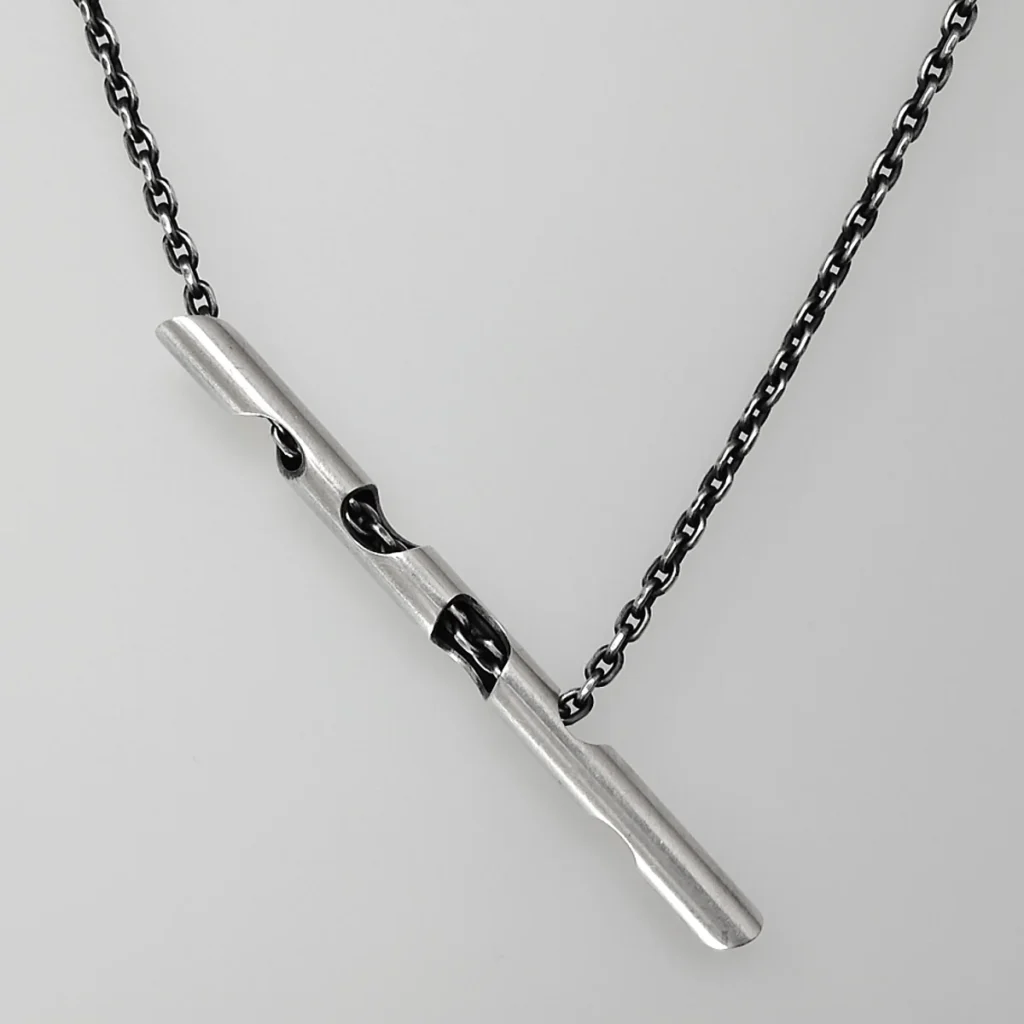 silver tunes galactica necklace