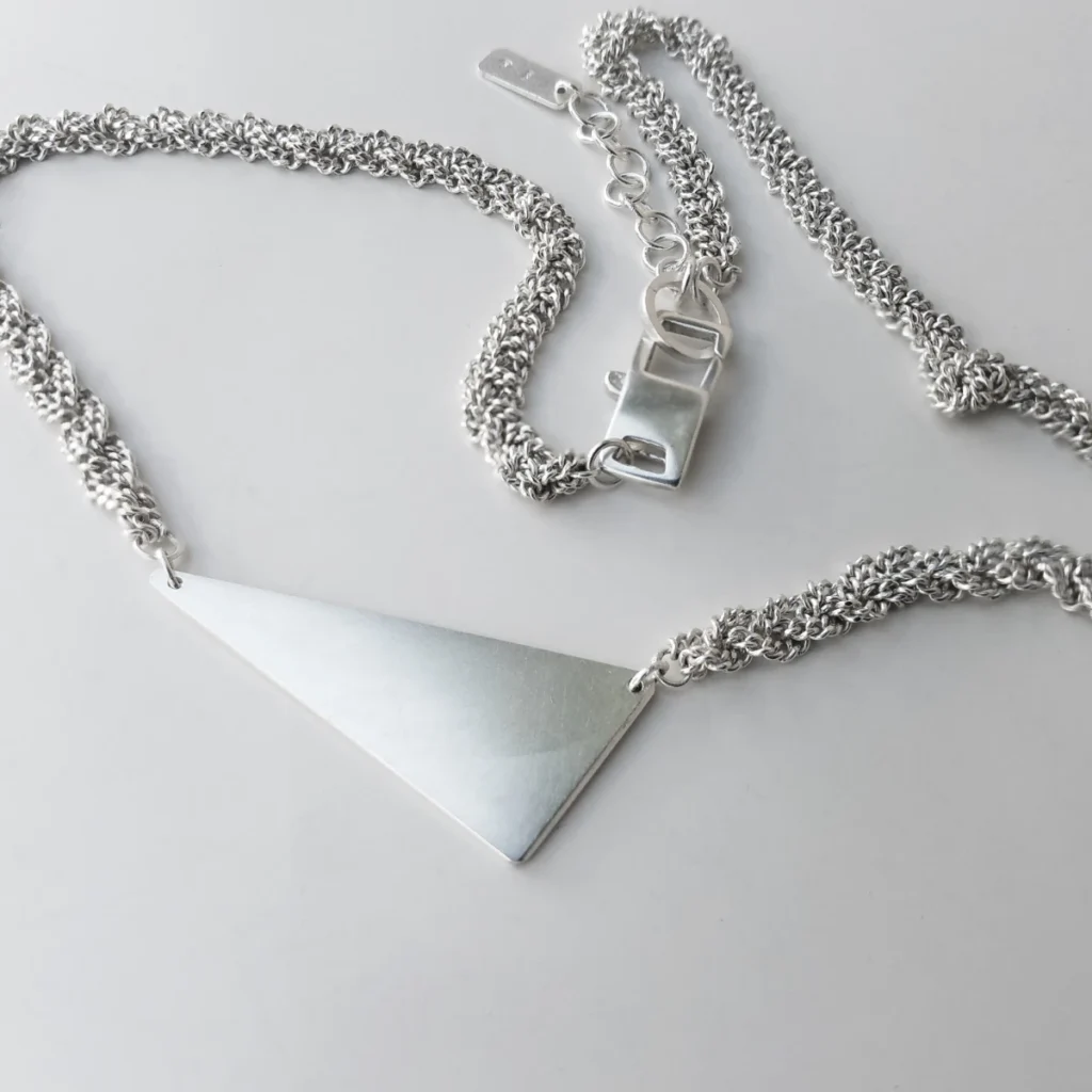 solid triangle for you necklace