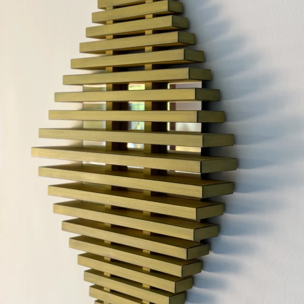 wood sculpture with mirror view 3