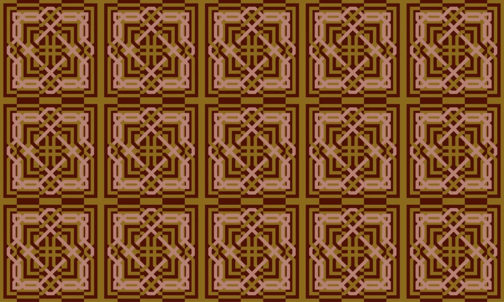 blush moresque - tiled - digital art