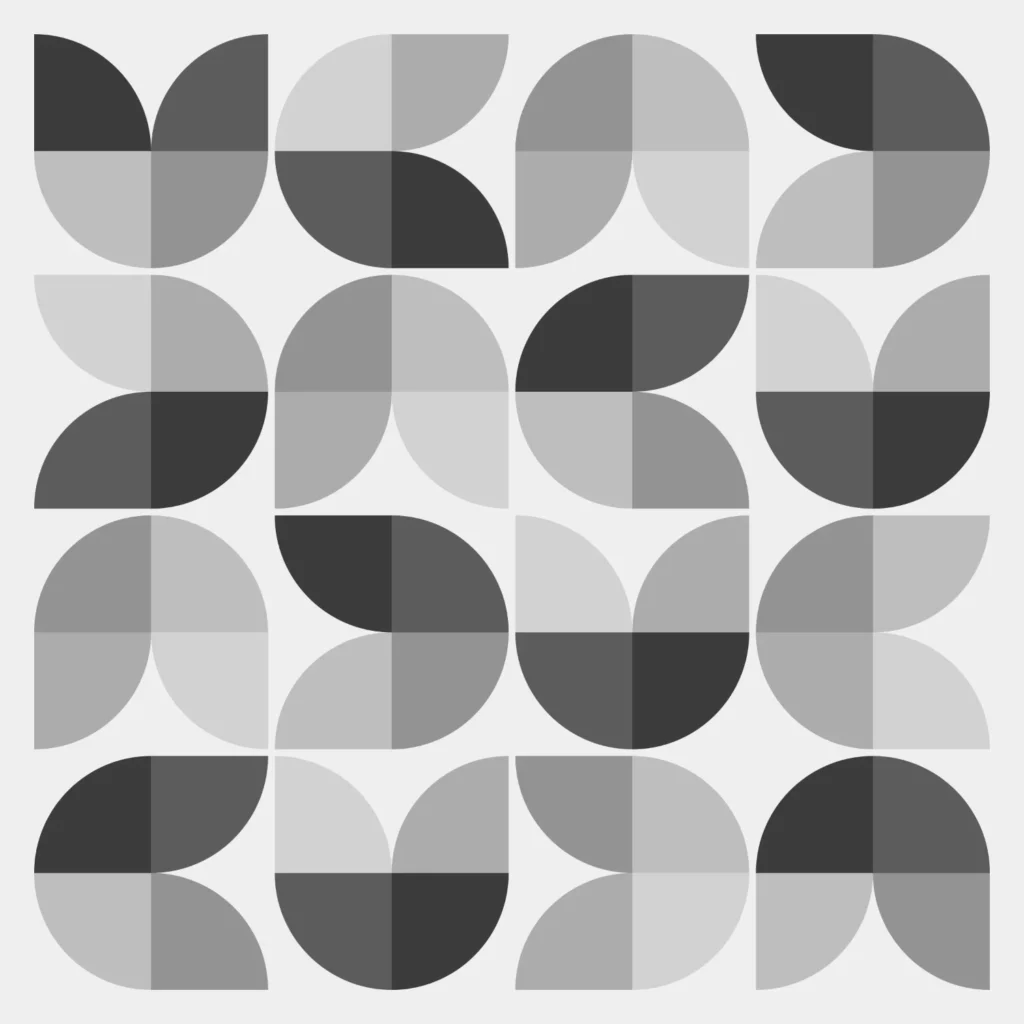 grey tulip pattern - digital art