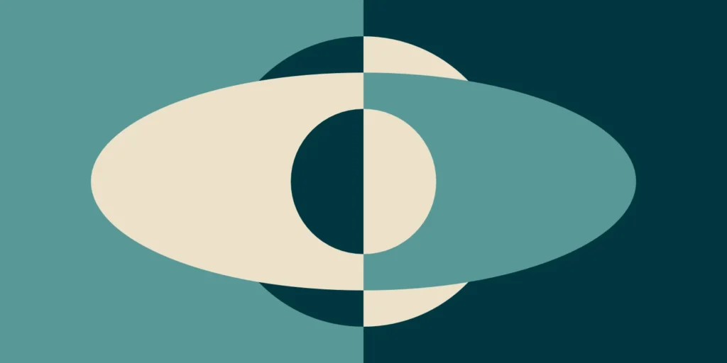 orbital design - teal