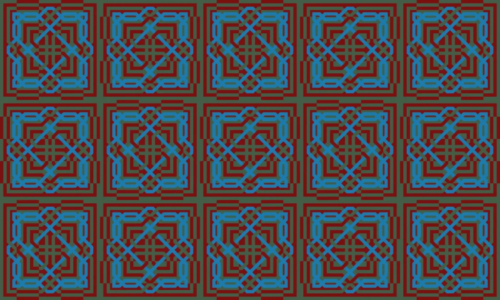 sky moresque - tiled - digital art