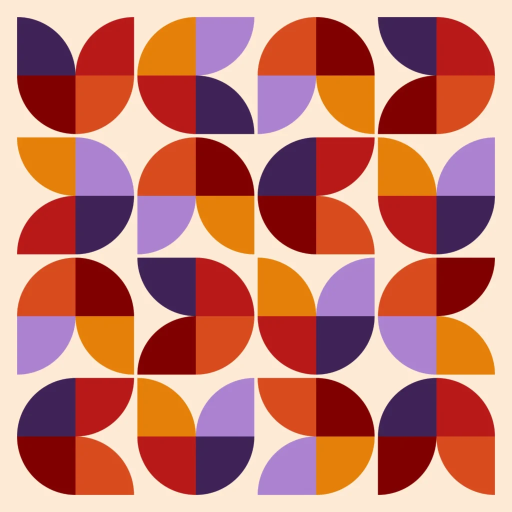 warm tulip pattern - digital art